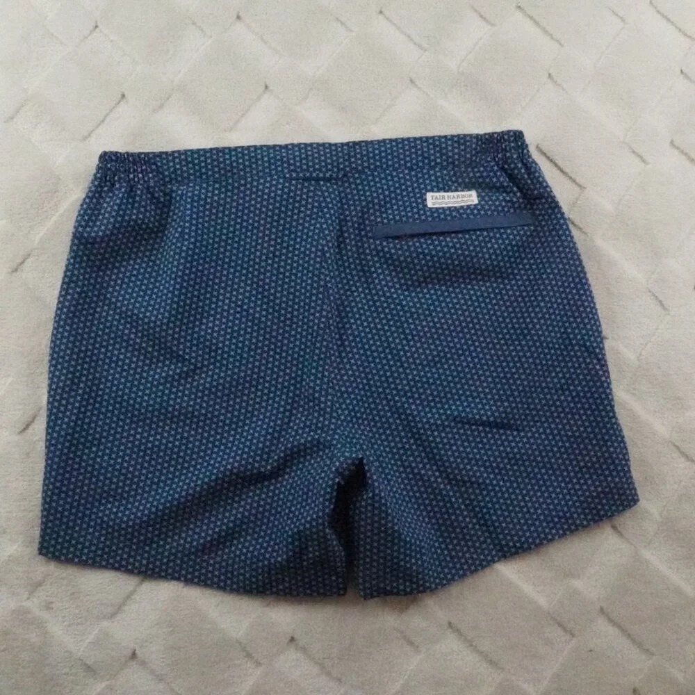 Fair Harbor Navy Blue Micro Dot Men’s Swim Hybrids